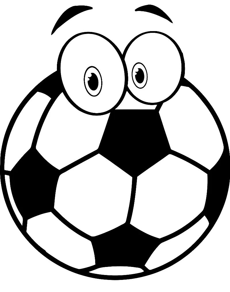Çocuklar İçin Futbol Boyama Sayfaları 