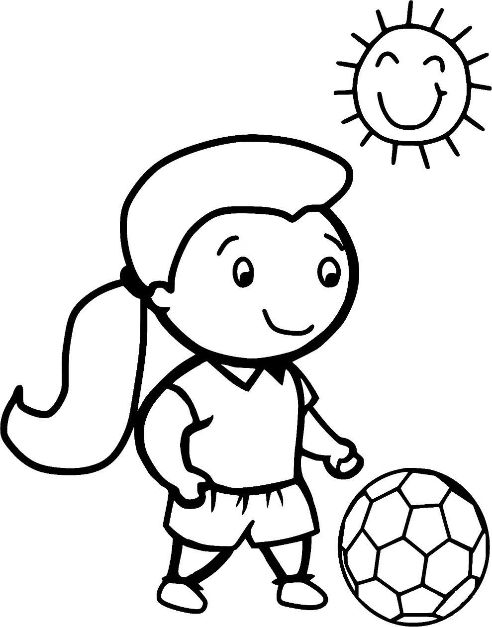 Çocuklar İçin Futbol Boyama Sayfaları 