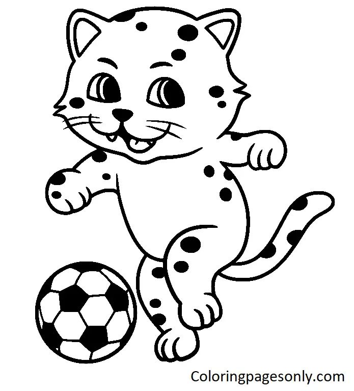 Çocuklar İçin Futbol Boyama Sayfaları 
