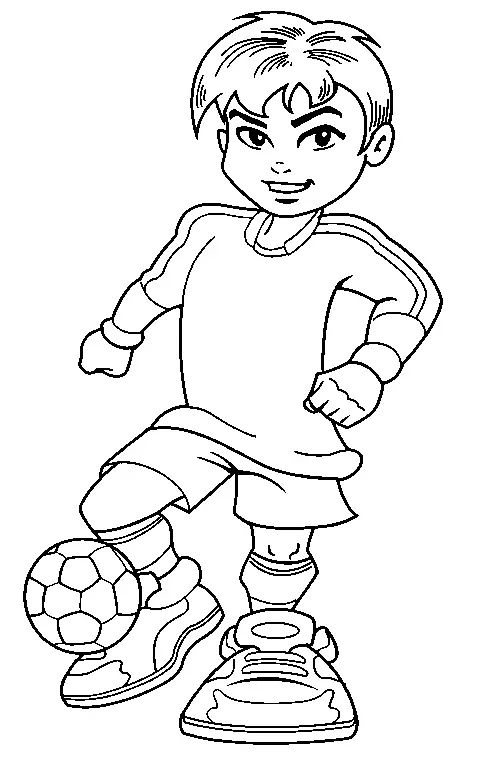 Çocuklar İçin Futbol Boyama Sayfaları 