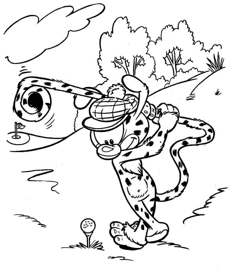 Çocuklar İçin Golf Boyama Sayfaları 
