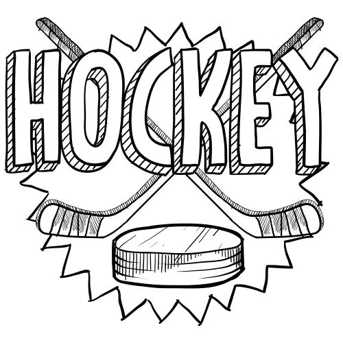 Çocuklar İçin Hokey Boyama Sayfaları 