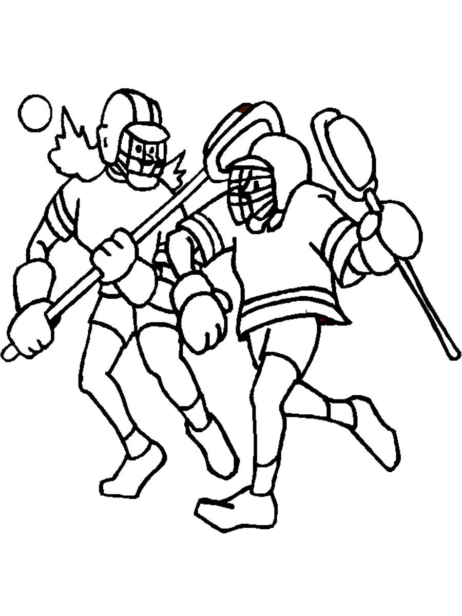Çocuklar İçin Lacrosse Boyama Sayfaları 