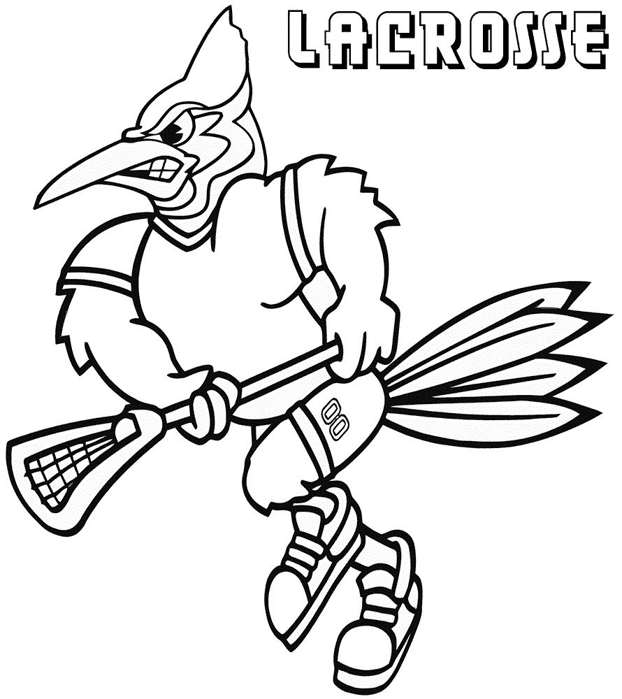Çocuklar İçin Lacrosse Boyama Sayfaları 