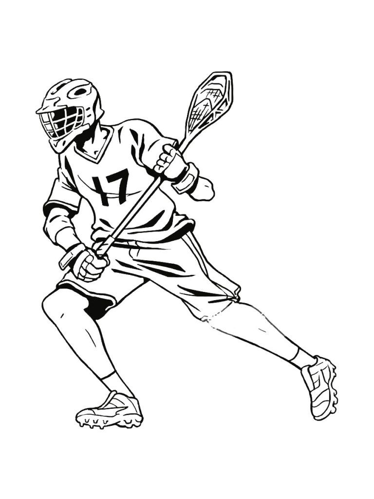 Çocuklar İçin Lacrosse Boyama Sayfaları 