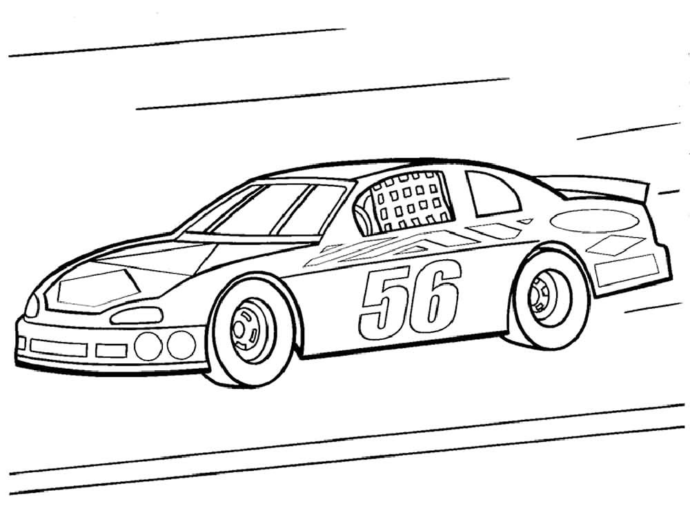 Çocuklar İçin Nascar Boyama Sayfaları 