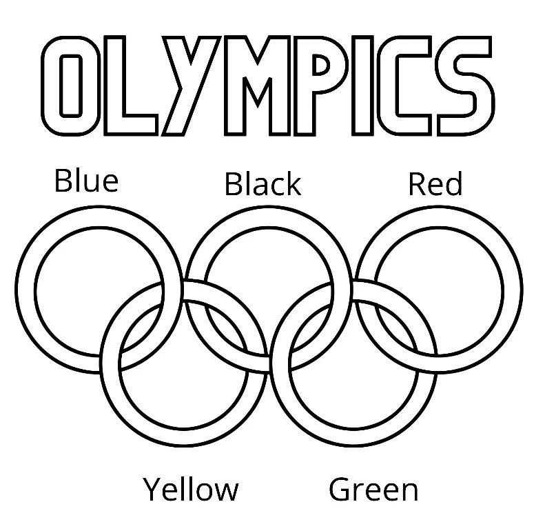 Çocuklar İçin Olimpiyatlar Boyama Sayfaları 