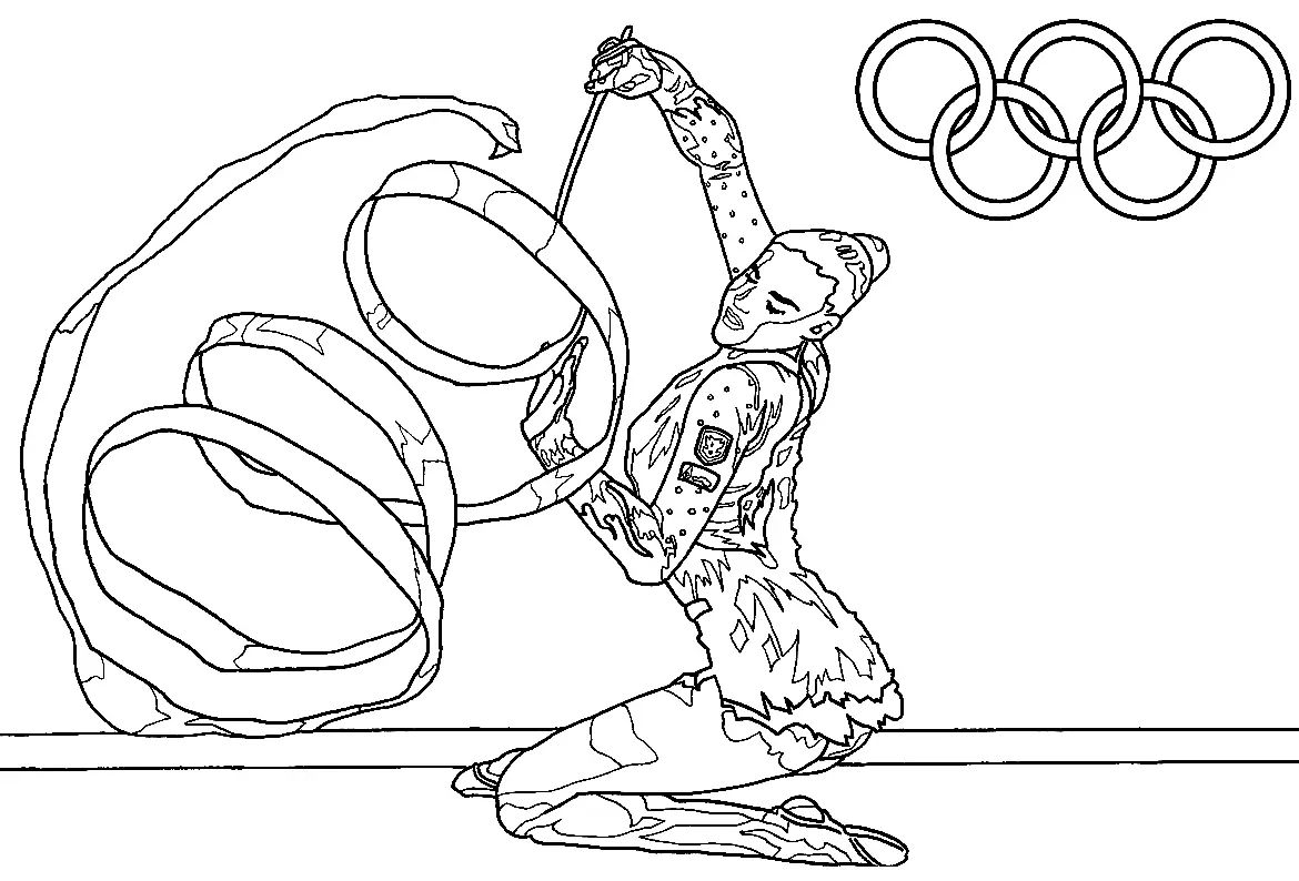 Çocuklar İçin Olimpiyatlar Boyama Sayfaları 
