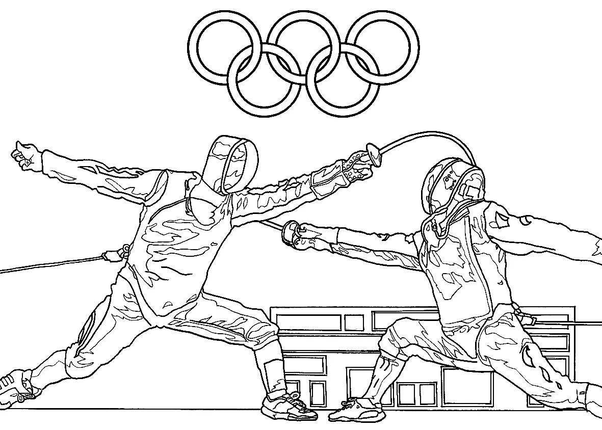 Çocuklar İçin Olimpiyatlar Boyama Sayfaları 