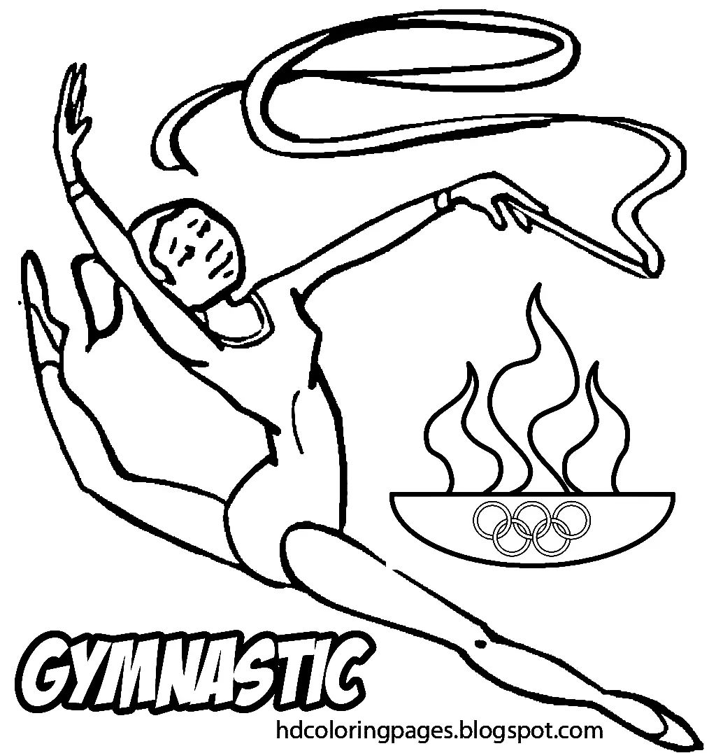 Çocuklar İçin Olimpiyatlar Boyama Sayfaları 