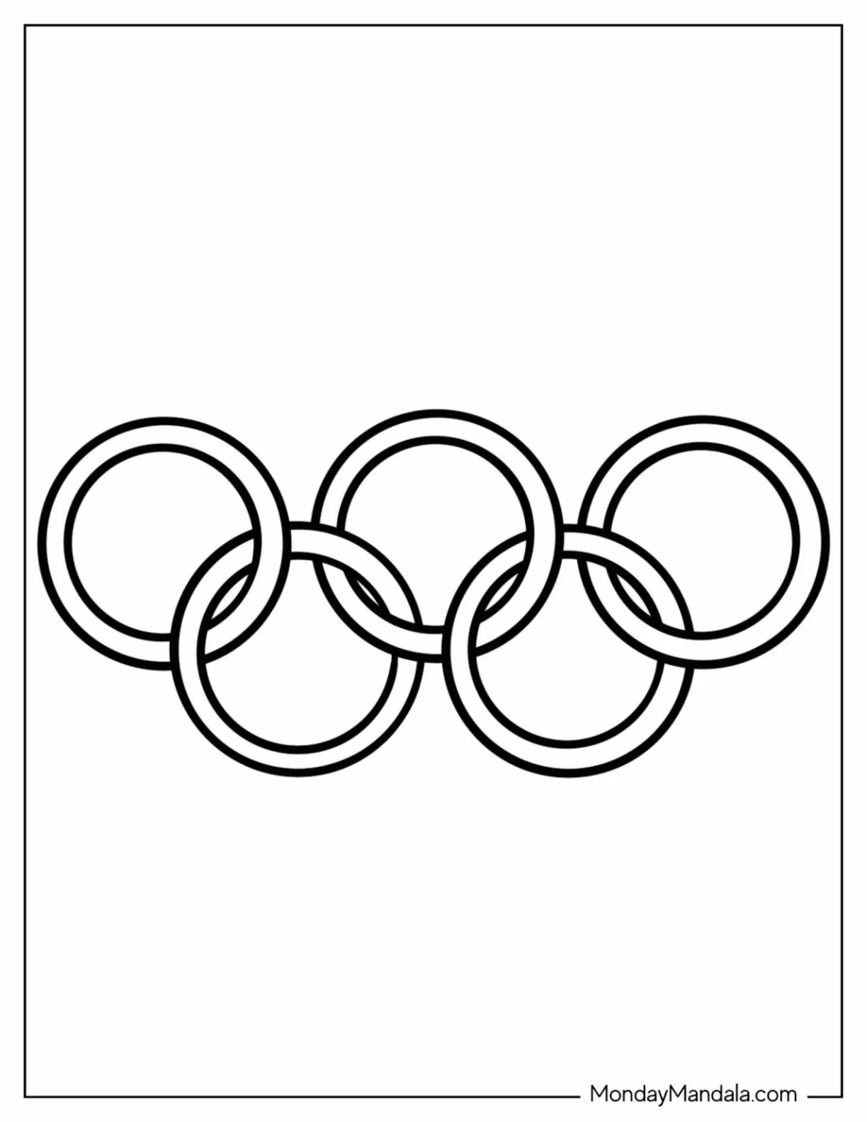 Çocuklar İçin Olimpiyatlar Boyama Sayfaları 