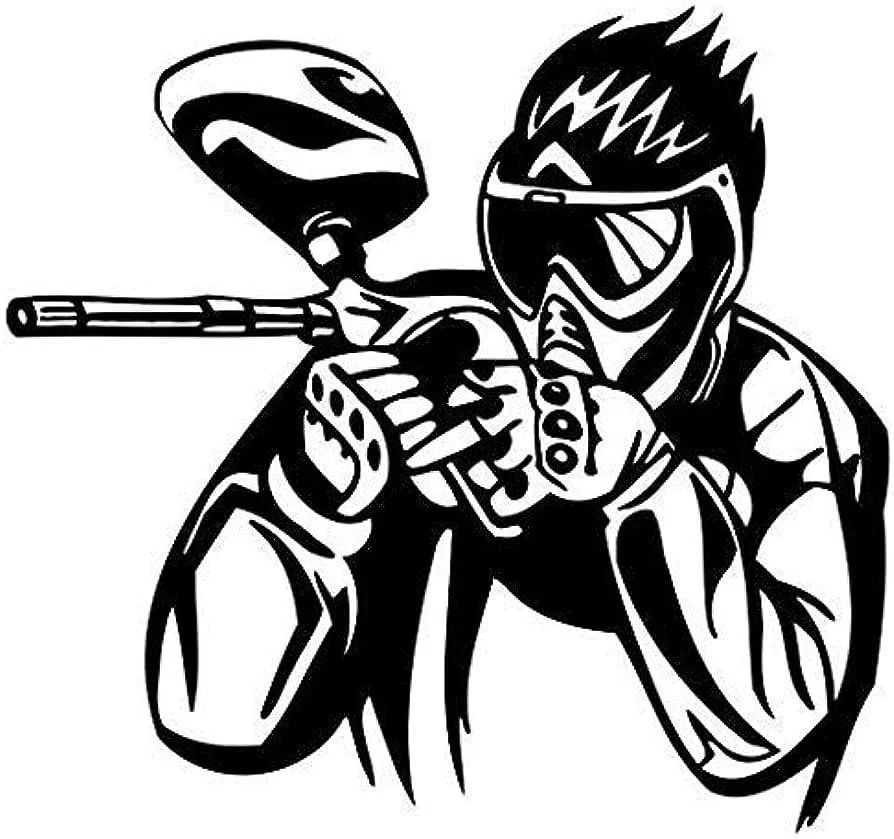 Çocuklar İçin Paintball Boyama Sayfaları 