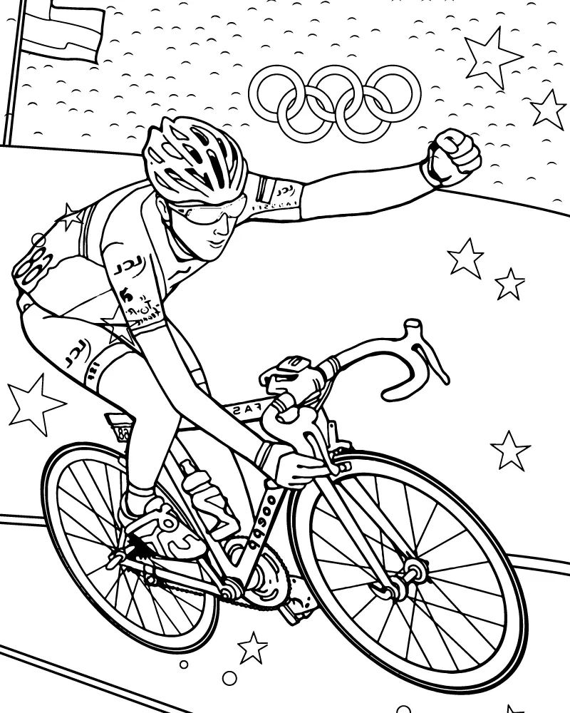 Çocuklar İçin Paris-2024-olimpiyatları Boyama Sayfaları 
