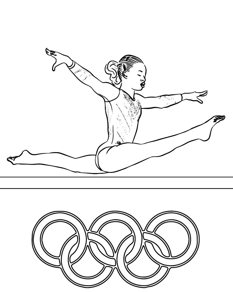 Çocuklar İçin Paris-2024-olimpiyatları Boyama Sayfaları 