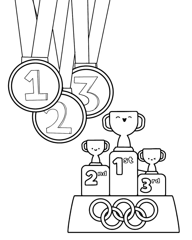 Çocuklar İçin Paris-2024-olimpiyatları Boyama Sayfaları 