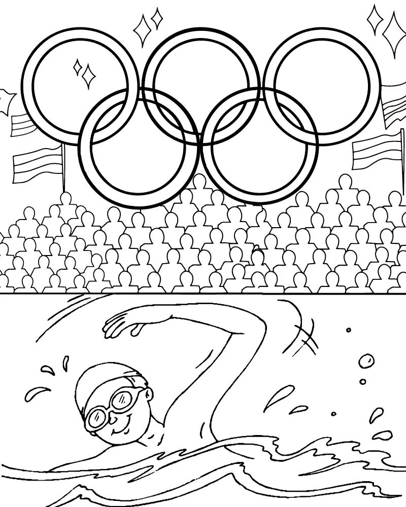 Çocuklar İçin Paris-2024-olimpiyatları Boyama Sayfaları 
