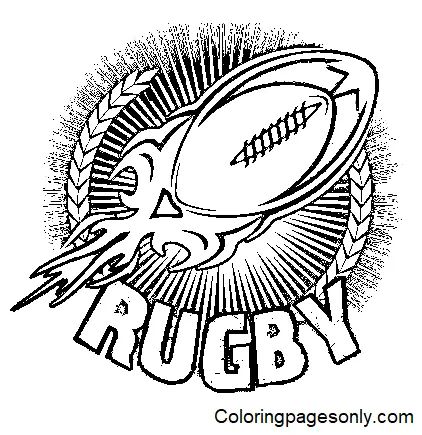 Çocuklar İçin Rugby Boyama Sayfaları 
