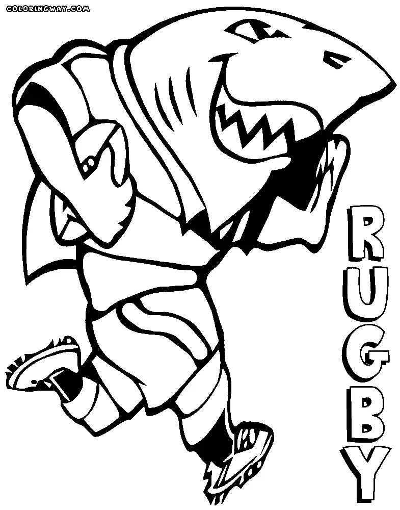 Çocuklar İçin Rugby Boyama Sayfaları 