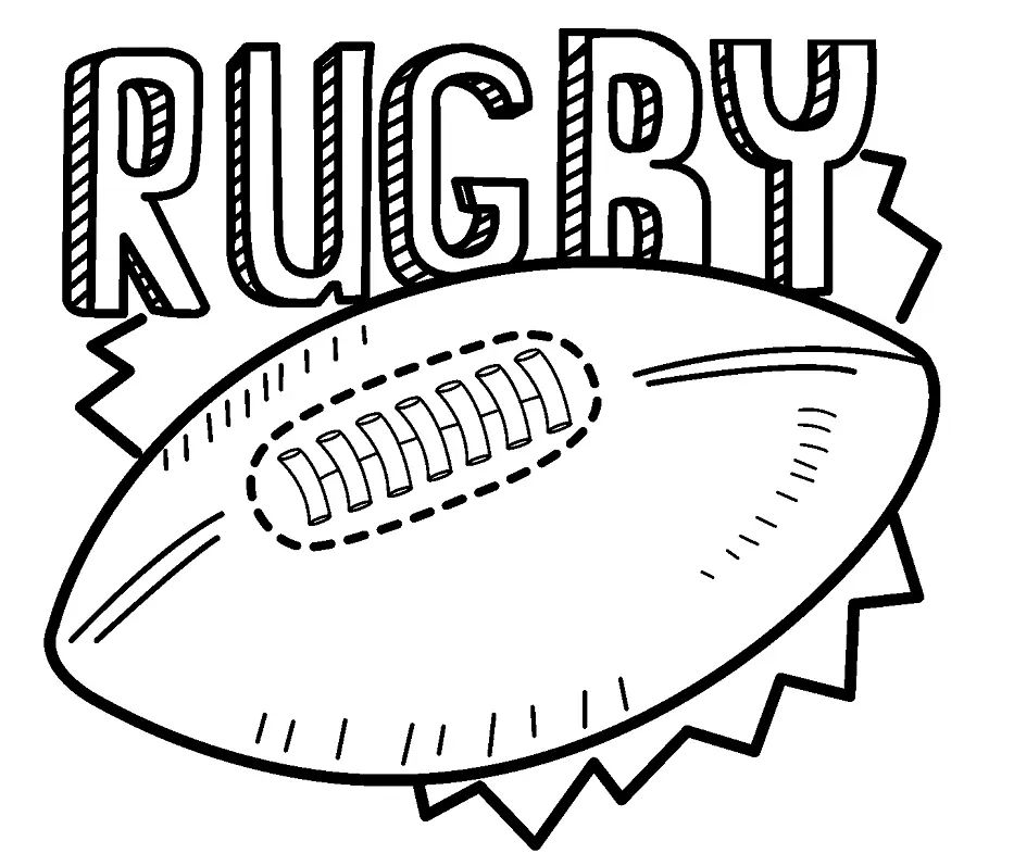 Çocuklar İçin Rugby Boyama Sayfaları 