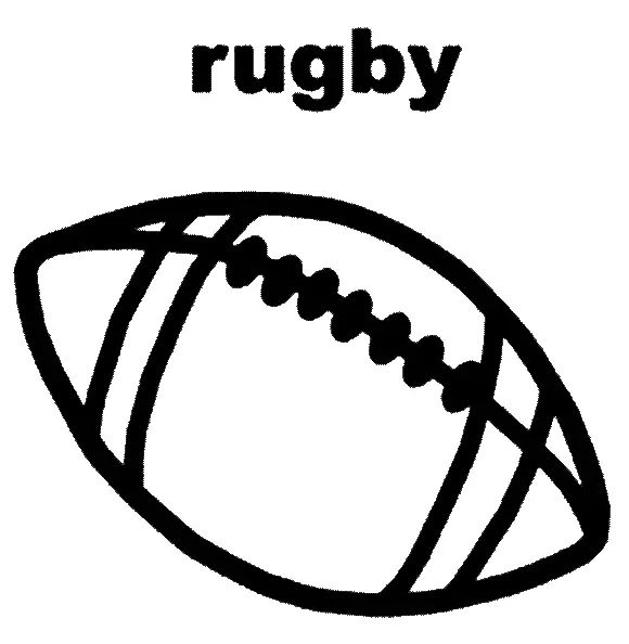 Çocuklar İçin Rugby Boyama Sayfaları 