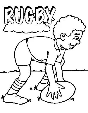 Çocuklar İçin Rugby Boyama Sayfaları 