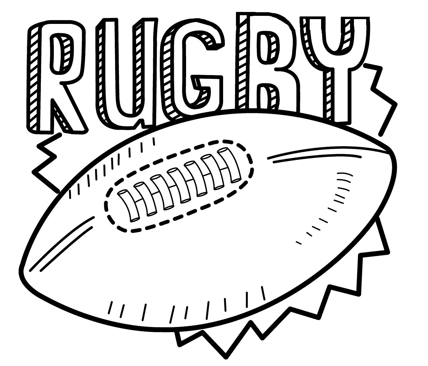 Çocuklar İçin Rugby Boyama Sayfaları 