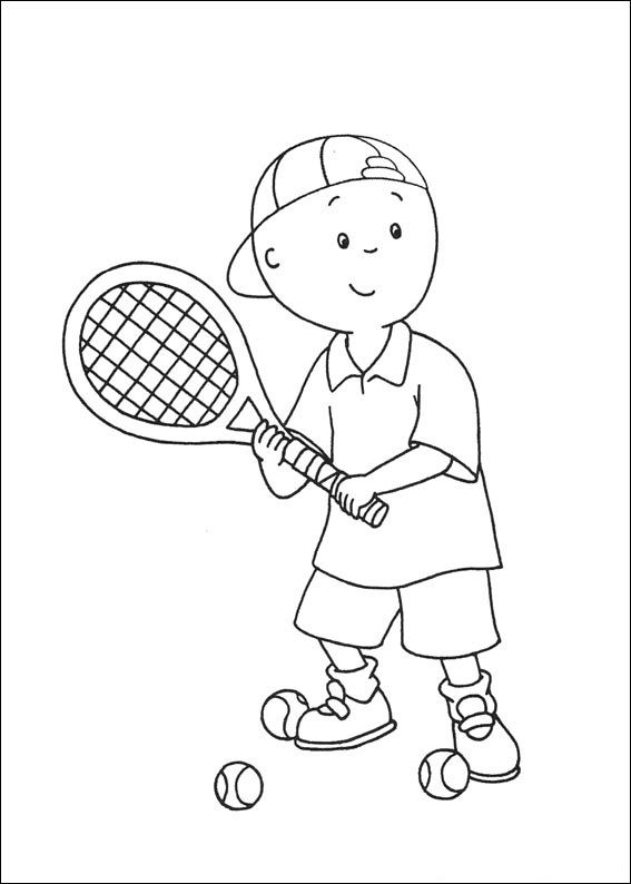 Çocuklar İçin Tenis Boyama Sayfaları 