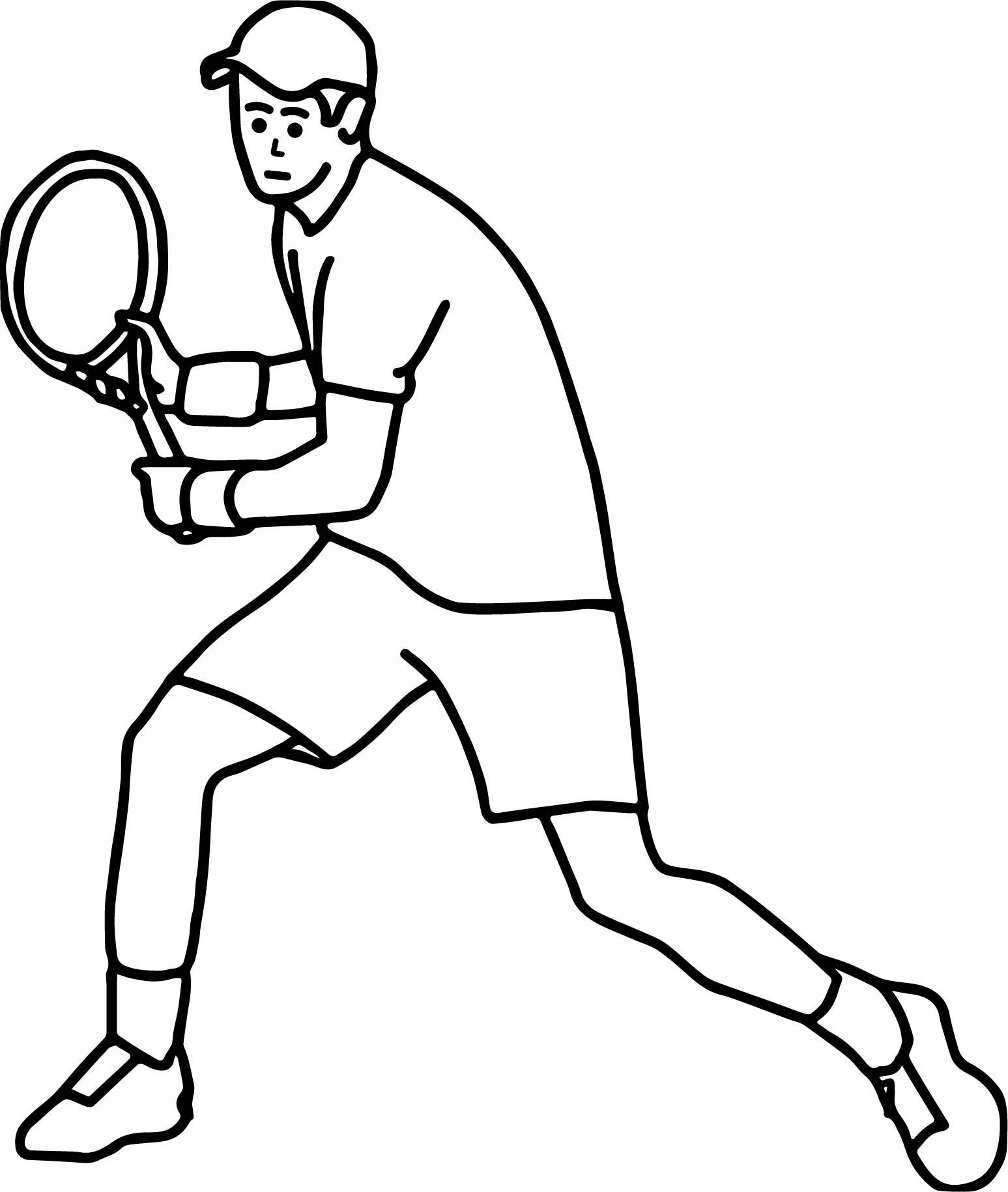 Çocuklar İçin Tenis Boyama Sayfaları 