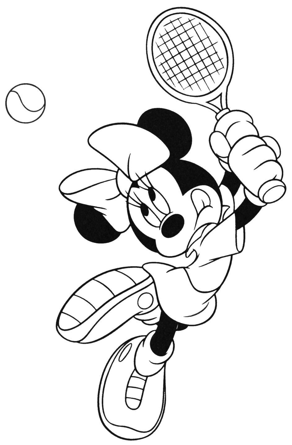 Çocuklar İçin Tenis Boyama Sayfaları 