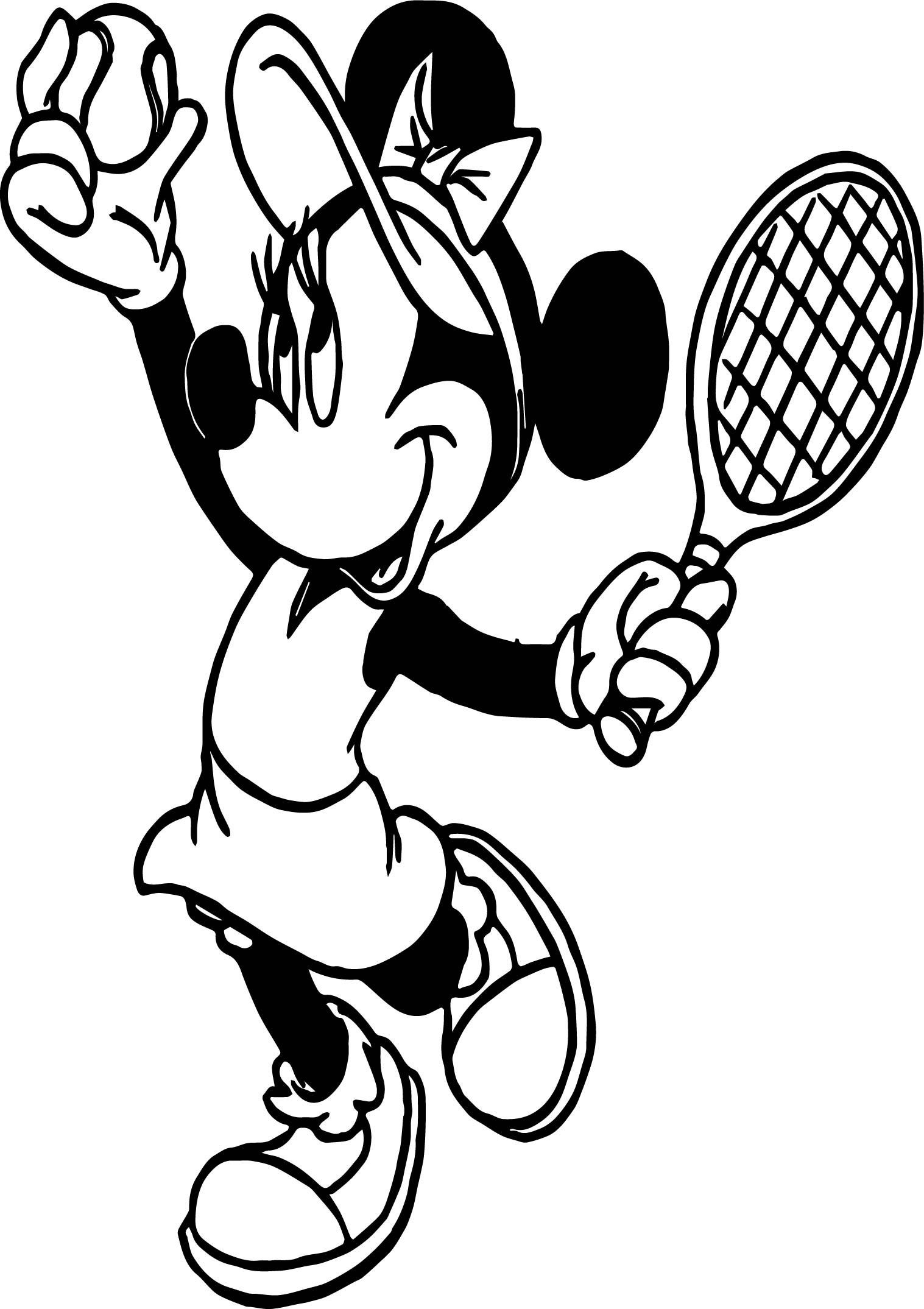 Çocuklar İçin Tenis Boyama Sayfaları 