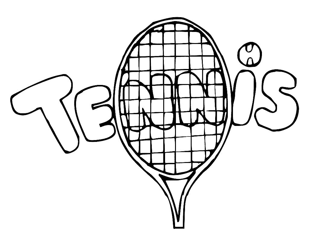 Çocuklar İçin Tenis Boyama Sayfaları 