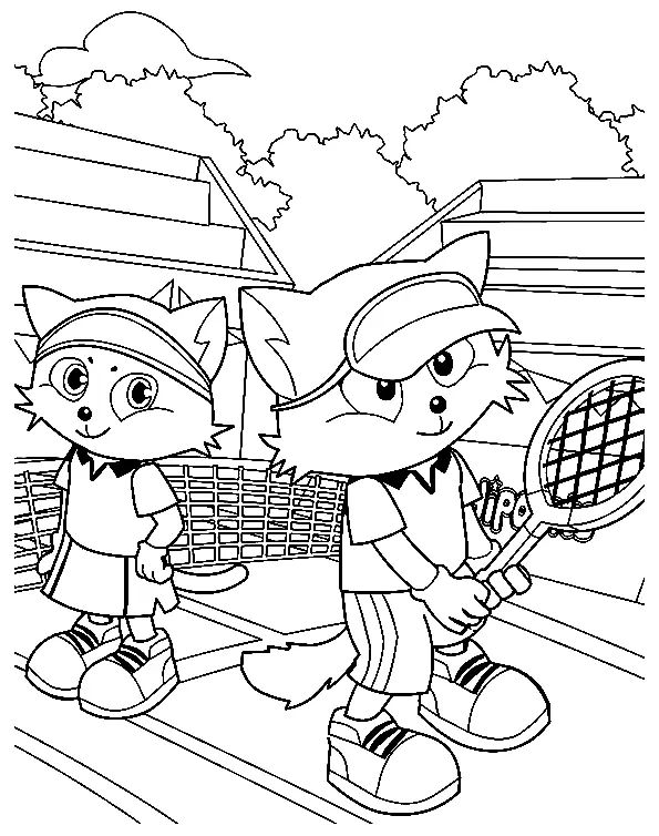 Çocuklar İçin Tenis Boyama Sayfaları 