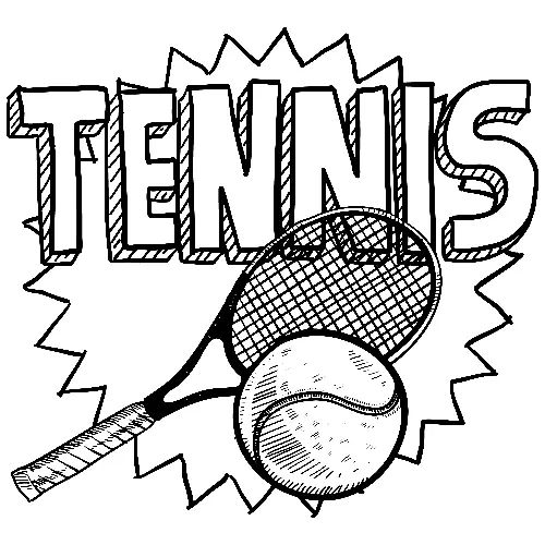 Çocuklar İçin Tenis Boyama Sayfaları 