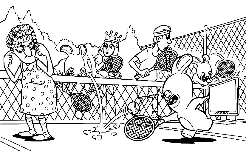 Çocuklar İçin Tenis Boyama Sayfaları 