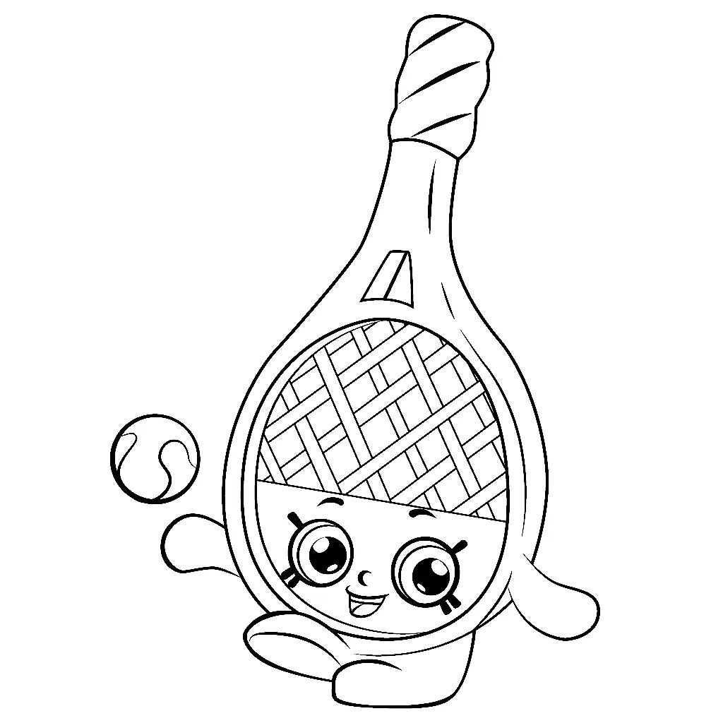 Çocuklar İçin Tenis Boyama Sayfaları 