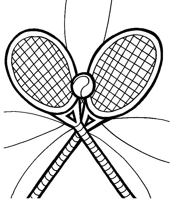 Çocuklar İçin Tenis Boyama Sayfaları 
