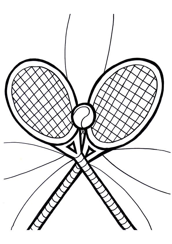 Çocuklar İçin Tenis Boyama Sayfaları 