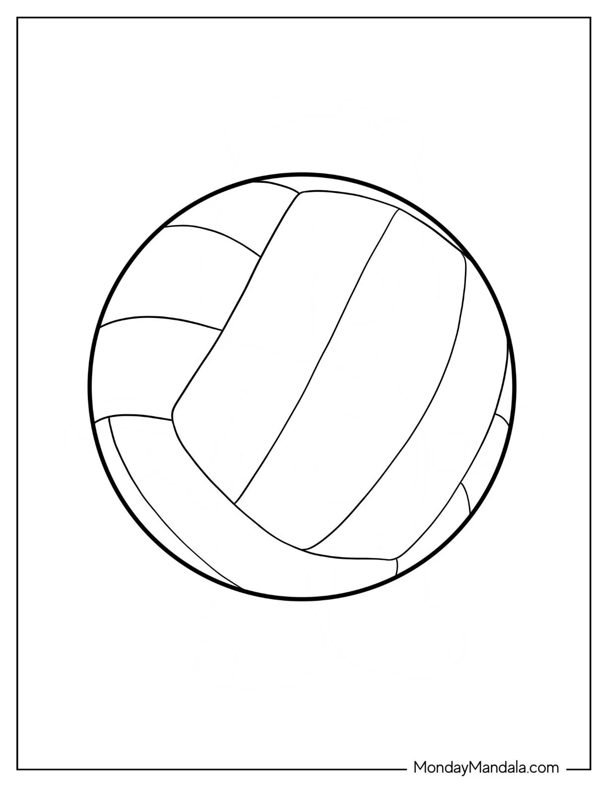 Çocuklar İçin Voleybol Boyama Sayfaları 