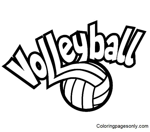 Çocuklar İçin Voleybol Boyama Sayfaları 