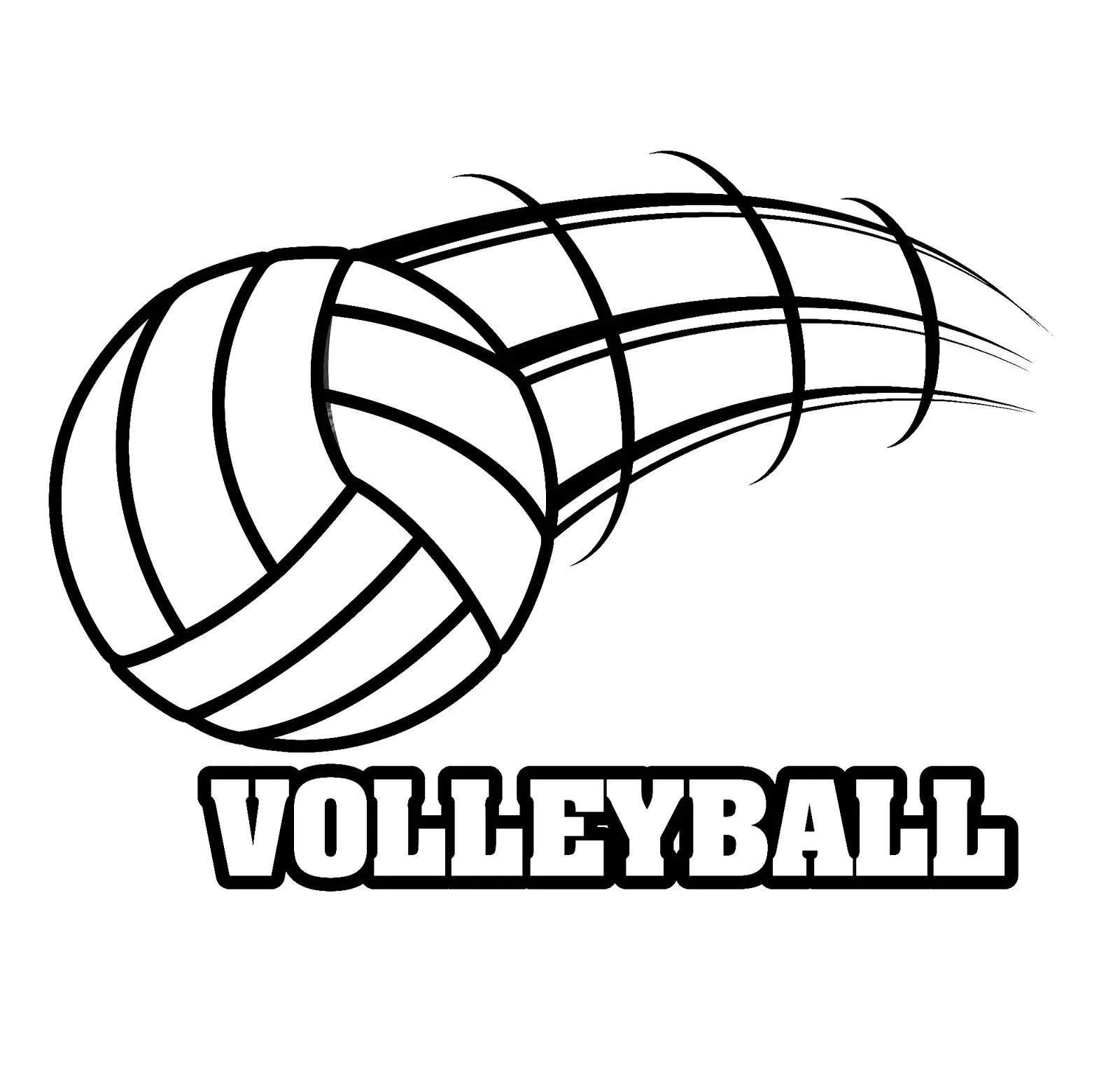 Çocuklar İçin Voleybol Boyama Sayfaları 