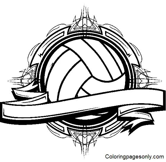 Çocuklar İçin Voleybol Boyama Sayfaları 
