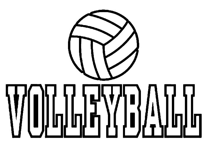 Çocuklar İçin Voleybol Boyama Sayfaları 
