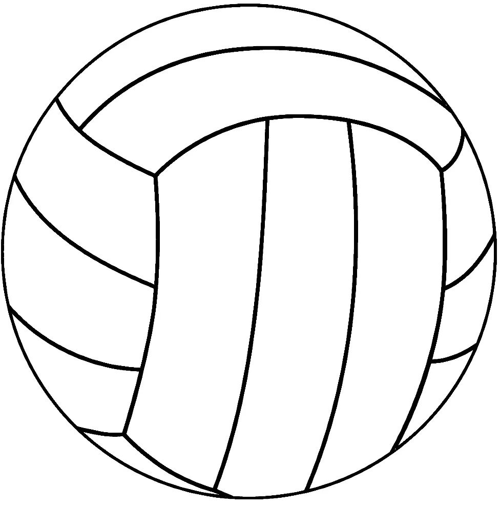 Çocuklar İçin Voleybol Boyama Sayfaları 