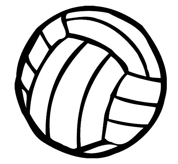 Çocuklar İçin Voleybol Boyama Sayfaları 