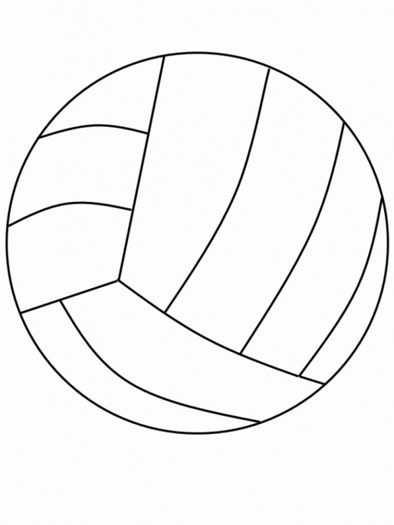 Çocuklar İçin Voleybol Boyama Sayfaları 
