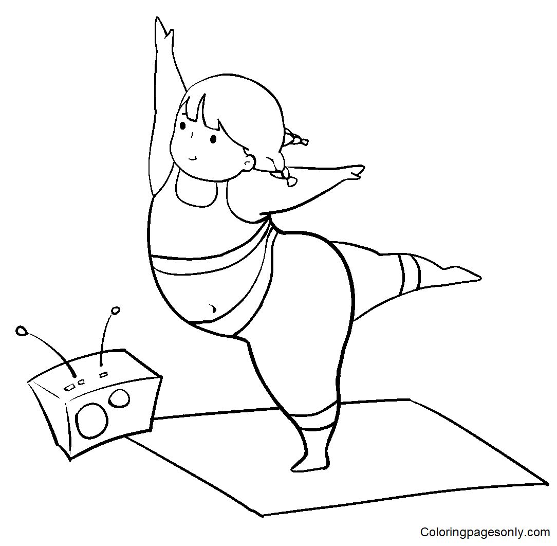 Çocuklar İçin Yoga Boyama Sayfaları 