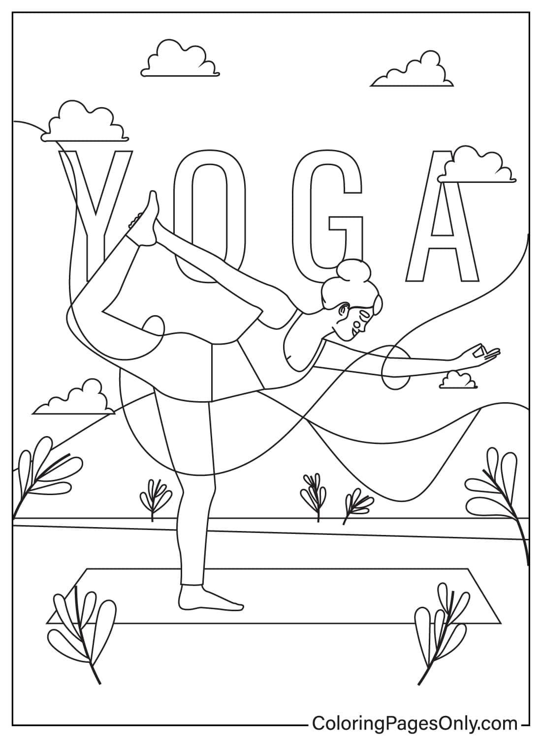 Çocuklar İçin Yoga Boyama Sayfaları 