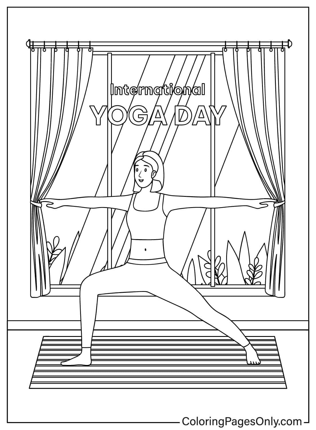 Çocuklar İçin Yoga Boyama Sayfaları 