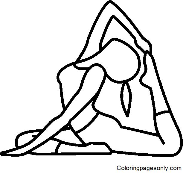 Çocuklar İçin Yoga Boyama Sayfaları 