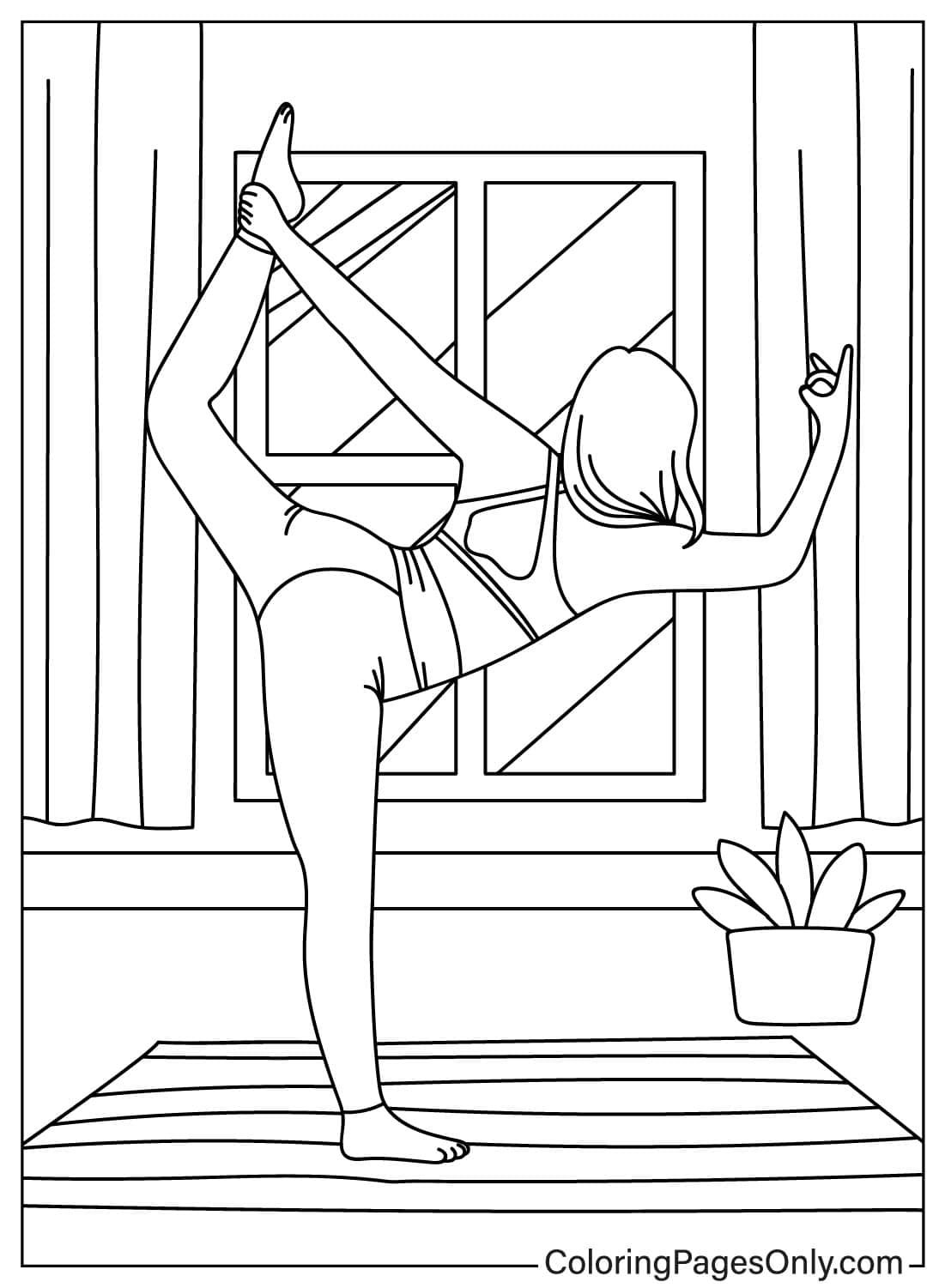 Çocuklar İçin Yoga Boyama Sayfaları 